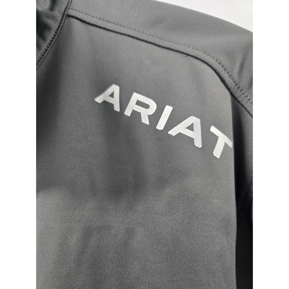 AriatTek Cold Series Pullover Jacket Gray Black 1/4 Zip Softshell Mens Large - Picture 3 of 6